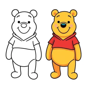 Winnie The Pooh Boyama Sayfası - Sevimli Ayıcık ve Arkadaşlarıyla Eğlenceli Boyama