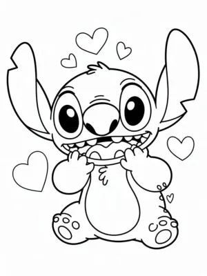 Stitch Boyama Sayfası - Ücretsiz Yazdır ve Boya!